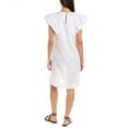 thumbnail image 2 of ALPHA STUDIO womens  Ruffle Sleeve Shift Dress, 46, White, 2 of 3