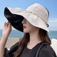 thumbnail image 4 of Womens Summer Baseball Hat for Women - Outdoor Wide Brim UV Protection Foldable Ponytail Sun Visor Cap, 4 of 8