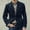 Navy, variant on Men's Vintage Corduroy Blazer Casual Work Wear Single Breasted Sports Coat Fashion Solid Color Formal Classic Jacket with Pockets
