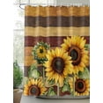 thumbnail image 2 of Fsddascl Sunflower Shower Curtain Set - Long 72" x 84" Washable Bathtub Curtain with 12 Hooks, Summer Botanical Floral Blooming Vintage Waterproof Fabric Stall Shower Curtains for Bathroom/Bathtub, 2 of 6