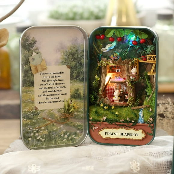 DIY Dollhouse Miniature Box Theatre Idea Art Handicraft Gift for Birthday/Valentine's Day (Forest Rhapsody)