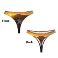 thumbnail image 3 of Balery Lizard With Sunglasses Sunset Tangas de Algodón para Mujer con Estampado – Ropa Interior Sexy, Transpirable, G-string-4X-Large, 3 of 6