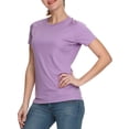 thumbnail image 4 of Baleaf Women's UPF 50+ UV Sun Protection T-shirt Outdoor Performance Short Sleeve Purple Size S, 4 of 7