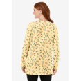 thumbnail image 2 of Woman Within Plus Size Perfect Printed Long-Sleeve Crewneck Tunic, 2 of 5