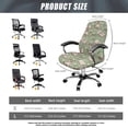 thumbnail image 6 of Xixirimido Cats and Books Print Office Chair Covers Computer Universal Stretchable Chair Covers Desk Chair Armrest Covers High Back Slipcovers for Rotating Chairs, Large, 6 of 6