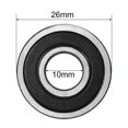 thumbnail image 4 of 8pcs Deep Groove Ball Bearing 6000RS Two Sealed 10x26x8mm Carbon Steel, 4 of 4