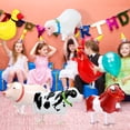 thumbnail image 5 of Naler 6 Pack Farm Animals Walking Foil Mylar Balloons for Kids Farm Theme Birthday Party Decorations, 5 of 6
