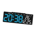 thumbnail image 4 of Reloj despertador digital LED Reloj digital Reloj de escritorio eléctrico Multifuncional para Concha negra, 4 of 9