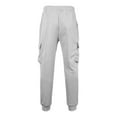 thumbnail image 5 of HAOTAGS Men Cargo Sweatpants with Multi-pockets, Fleece Elastic Waist Casual Fall Winter Sport Joggers Gray L, 5 of 6