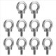 thumbnail image 2 of 10 Tornillos de Perno de Ojo de Elevación de Acero Inoxidable 304 Plateados de Alta Resistencia M6 para Elevación de Cable de Acero, 2 of 8