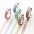 thumbnail image 1 of 5 rollos de cinta de color sólido se pueden rasgar Diario cuenta de mano función práctica decoración DIY y cinta de papel, 1 of 5