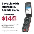 thumbnail image 6 of LIVELY Jitterbug Phones Flip2 - Flip Cell Phone for Seniors - Must Be Activated Phone Plan - Not Compatible with Other Wireless Carriers - Red Flip Phone, 6 of 10