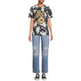 thumbnail image 5 of No Boundaries Juniors Tie Dye Boyfriend T-Shirt, 5 of 5