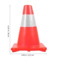 thumbnail image 2 of OULII Traffic Signal Cones Traffic Cone Fluorescent Orange PVC for General Public 1Pcs, 2 of 8