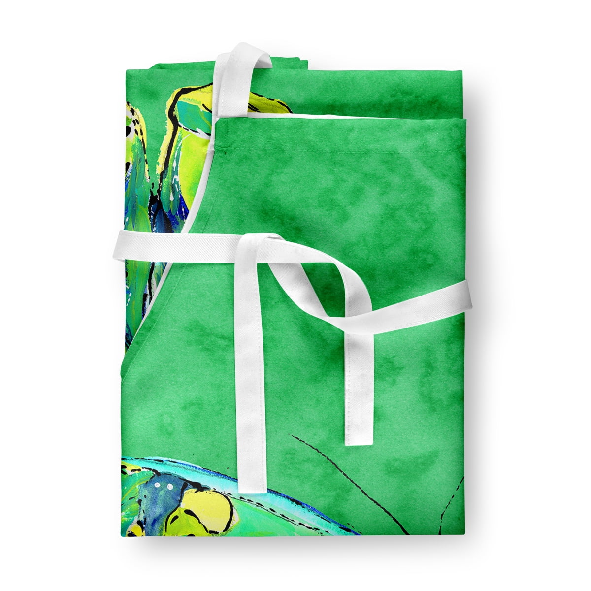 Carolines Treasures 8863APRON Butterfly Green on Green Apron Large multicolor