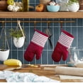 thumbnail image 2 of KitchenAid Albany Oven Mitt 2-Pack Set, Passion Red, 7"x13", 2 of 5