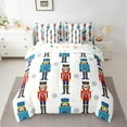 thumbnail image 2 of Castle Fairy Cartoon Nutcracker Girl 7-Piece Twin Bedding Sets,Merry Christmas Bedding Comforter Set,Winter Snowflake Breathable Sheet Sets,Lightweight Room Decor, 2 of 8
