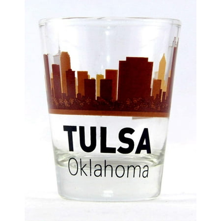 

Tulsa Oklahoma Sunset Skyline Shot Glass