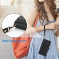 thumbnail image 6 of Compatible With iPhone 11 Wallet Case with Card Holder Kickstand Double Magnetic Clasp Zipper Pocket Lanyard Strap Wristlet, Leather Flip Case Women Men Wallet Cover,Black, 6 of 10