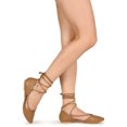thumbnail image 2 of Room Of Fashion Pointed Toe Lace Up Ballet Flat 20139, 2 of 3