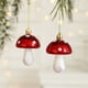 thumbnail image 4 of 2 piezas de adornos colgantes navideños de plástico rojo y blanco con forma de búho para árbol de Navidad, adornos para escaparates y festivales, 4 of 5