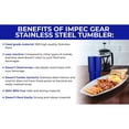thumbnail image 3 of ImpecGear 20-ounce Stainless Steel Double Wall Tumbler Travel Mug with Leak-Proof Lid (Metallic Blue), 3 of 10