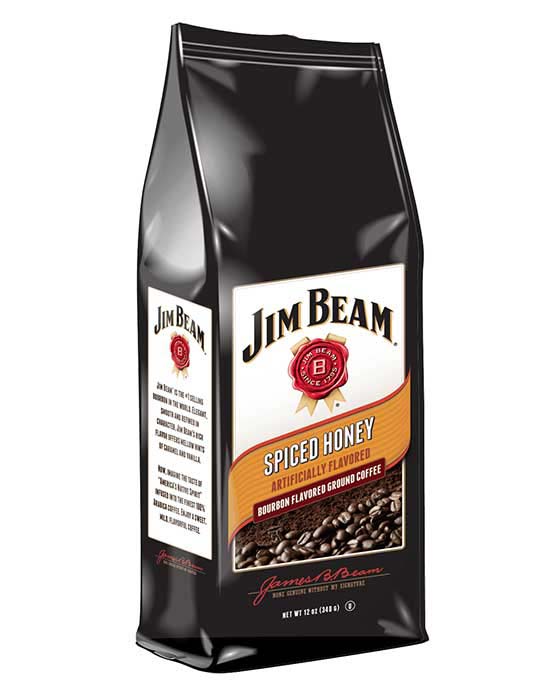 Jim Beam Bourbon Flavored Coffee, 100 Single Serve Cups, Signature Dark Roast (Non-Alcoholic)