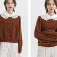 thumbnail image 5 of LoudSung Fake Collar Detachable Academic Half Shirt Blouse False Doll Dickey Collar Elegant Design for Women Girls, 5 of 7