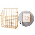 thumbnail image 1 of Estante de pared de hierro, cesta, organizador de revistas, decoración de pared, montaje en pared, colgante nórdico simple para cocina, dormitorio, so Macarena estante de pared, 1 of 8