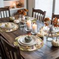 thumbnail image 4 of Birdhouse Round Braided Placemats Set of 8, Country Farmhouse Bird Sunflowers Berry Pumpkin Maple Leaf Heat Insulation Place Mats Washable Non-Slip Table Mats for Kitchen Dining Party, 15 Inches, 4 of 9