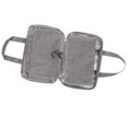 thumbnail image 4 of Neceser para hombres y mujeres, bolsa de maquillaje de viaje con asa, bolsa de cosméticos impermeable plegable, separación en seco y húmedo, gran capacidad, gris, 4 of 8