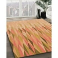 thumbnail image 2 of Ahgly Company Indoor Rectangle Patterned Yellow Orange Area Rugs, 7' x 9', 2 of 6