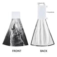 thumbnail image 3 of Yayeee Kitchen Hanging Hand Towels Set of 2 with Loop Bathroom Absorbent Tie Towel, Gray Wolf Pattern, 3 of 7