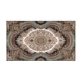 thumbnail image 2 of Farmhouse Dark Brown Boho Rugs and Mats Non Skid Washable Absorbent Microfiber Soft Kitchen Mat for Floor Set Of 2 Decor Stain Resistant 17"x47"+17"x30", 2 of 7