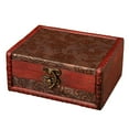 thumbnail image 1 of Caja de Almacenamiento de Madera Vintage con Broche Caja de Almacenamiento de Joyería Organizador de Cajas, 1 of 12