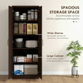 thumbnail image 4 of HOMCOM 63" Pantry Cabinet, Kitchen Storage Cabinet with Adjustable Shelves, 4 of 10