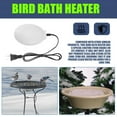 thumbnail image 6 of Thermostatic Bird Bath Heater with Constant Temperature Control for Outdoor Birdbaths White Plastic Water Heater, 6 of 8
