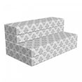 thumbnail image 1 of Damask Foldable Mattress, Classical Leaves Oriental, 78.7" x 47.2", Taupe Grey and White, by Ambesonne, 1 of 6