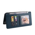 thumbnail image 6 of Compatible With Samsung Galaxy S22 Plus Wallet Case 360° Protection Dustproof Card Pocket Magnetic Closure Card Slots Kickstand Shockproof Full Coverage PU Leather Folio Phone Cover,Blue, 6 of 12