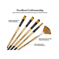 thumbnail image 5 of 32 Pieces Paint Brush Set, Artist Series, Nylon Bristles with Round, Square, Flat, Fan Brush, for Acrylic Painting, Oil, 5 of 6
