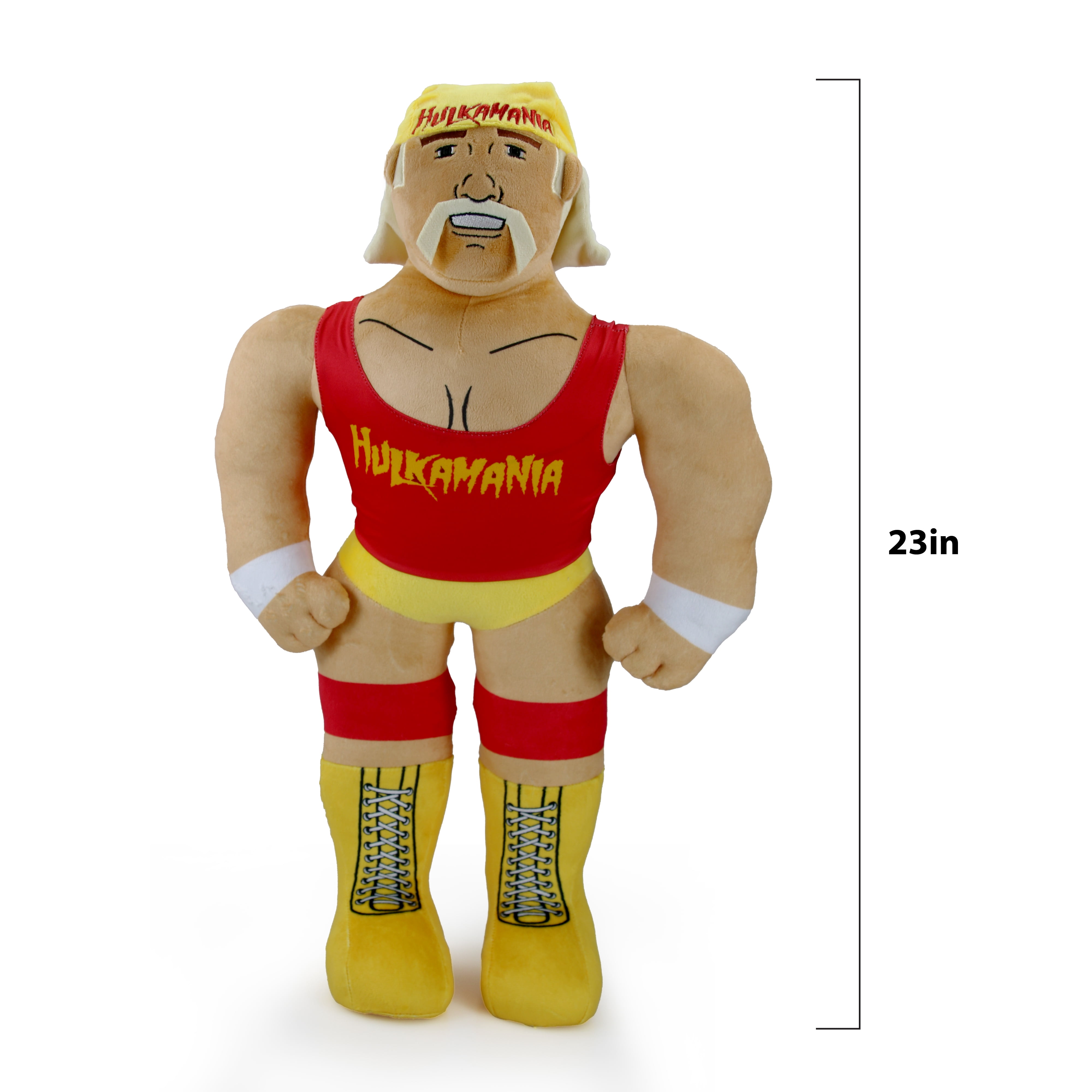 WWE 23" Full Body Plush Hulk Hogan, Stuffed Action Figure, Children Ages 3+