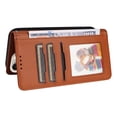 thumbnail image 5 of Wallet Case for iPhone 16 Pro Max, PU Leather Detachable Magnetic Inner Case with Kickstand Card Holder Hand Strap for iPhone 16 Pro Max Flip Wallet 2 In 1 Cover for Women Men - Brown, 5 of 9