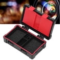 thumbnail image 1 of Camera Battery Memory Card Case, Water Resistant Large Capacity Dust Proof ABS TPE Battery Memory Card Carrying Case  for 6 Small Memory Cards, 1 of 7