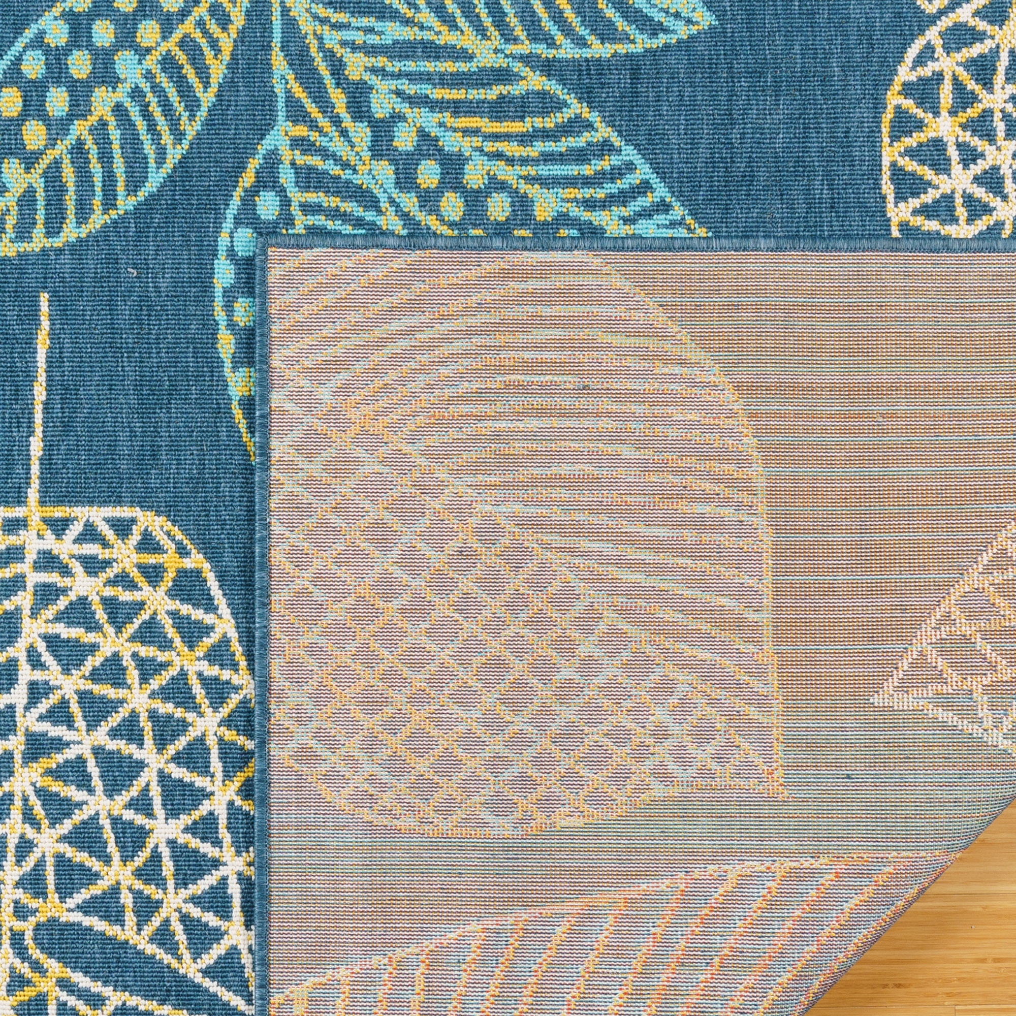 Ziesta Sway Indoor/ Outdoor Polypropylene Navy Machine Made Area Rug, 6x9