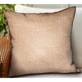 thumbnail image 2 of Plutus Brands Lush Sepia Off White Solid Luxury Outdoor/Indoor Throw Pillow, 2 of 3