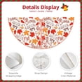 thumbnail image 3 of Daiia Hello Autumn Maple Leaf Drawing Merry Christmas Tree Skirt , Xmas Large Lace-up Tree Skirt, Santa Snowflakes Rustic Home Decorations New Year Party Farmhouse Decor-48", 3 of 6