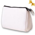 thumbnail image 1 of Bolsa de maquillaje POPUPS, grande, impermeable, de neopreno, blanca, 1 of 9