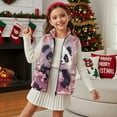 thumbnail image 2 of Pzuqiu Panda Girls Sleeveless Vests Size 5-6 Fall Winter Clothes Versatile Warm Zipper Winter Sleeveless Jacket with Pockets Wind Proof Fall Outfits Fashion Clothing for Girls, 2 of 7