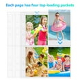 thumbnail image 4 of EXHUMKY 50Pcs Card Pockets Card Binder Punched Design For Game Cards And Displaying, 4 of 7