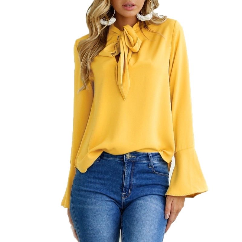 yellow blouse new look